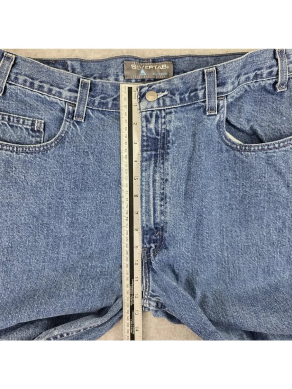 Levi's SilverTab Relaxed Straight Jeans Mens 36x29 Blue Denim Made in Mexico 200